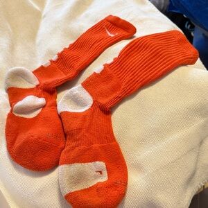 Nike Elite Men's Vibrant Orange Athletic Socks